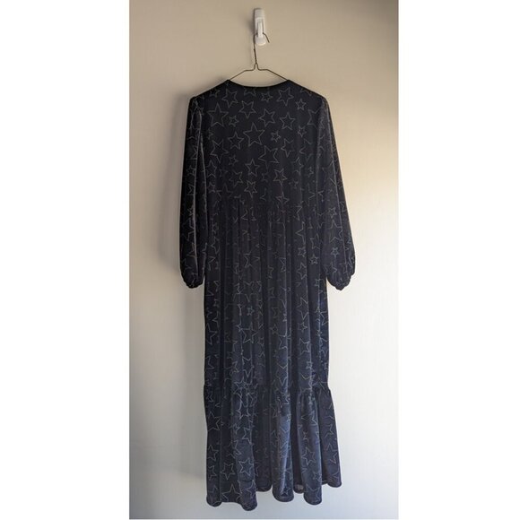 Unbranded star studded long sleeve maxi velvet dress - Picture 2 of 7